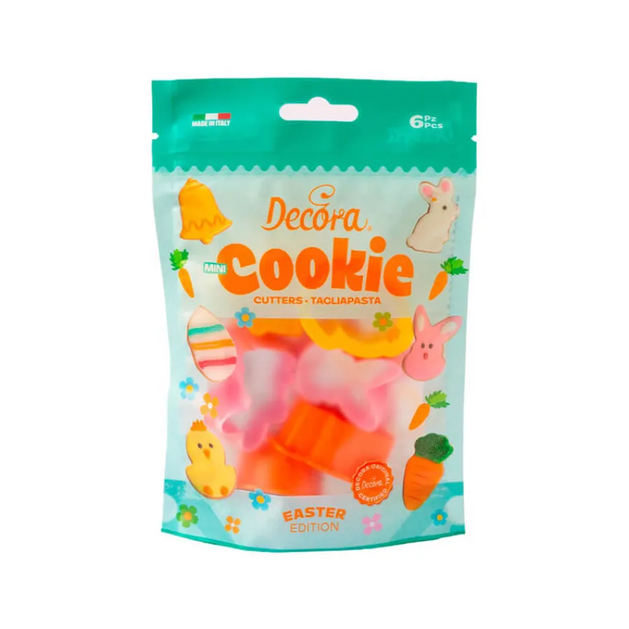 Μίνι κουπ πατ πλαστικά Πασχαλινά σχέδια - 6τμχ.