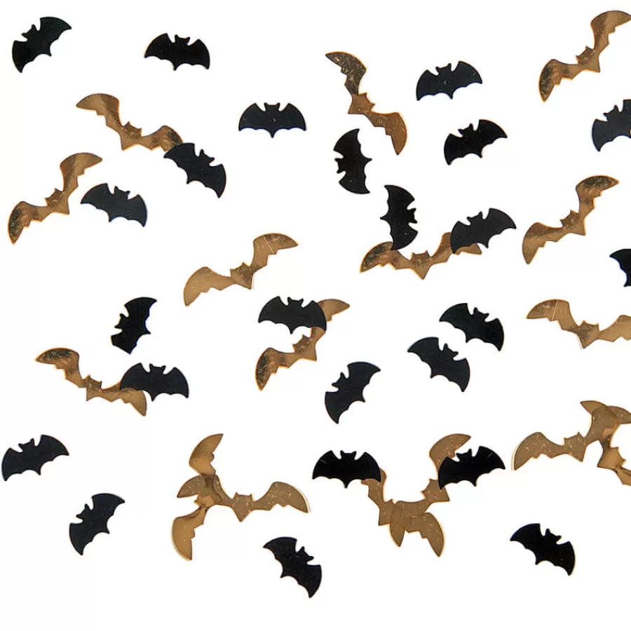 Κονφετί νυχτερίδες μαύρες & χρυσές - 15γρ.
