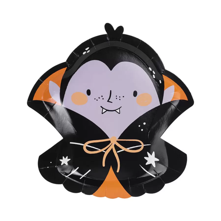 Χάρτινα πιάτα Δράκουλας - 6τμχ.