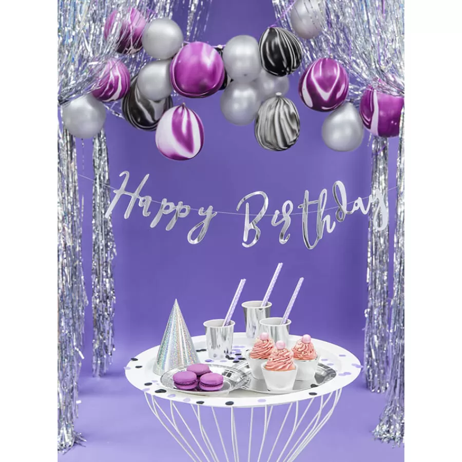 Χάρτινα πιάτα στρογγυλά ασημί - 6τμχ. Χάρτινα πιάτα στρογγυλά ασημί - 6τμχ.