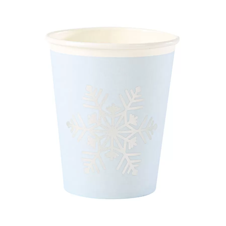 Χάρτινα ποτήρια Χιονονιφάδα - 8τμχ.