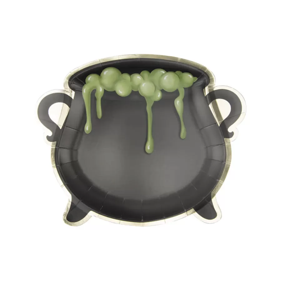 Χάρτινα πιάτα Καζάνι μάγισσας - 8τμχ.