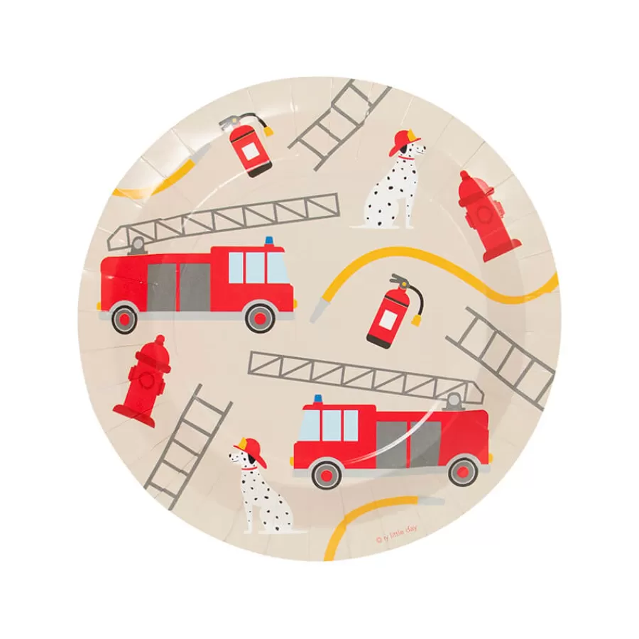 Χάρτινα πιάτα Πυροσβέστης - 8 τμχ.