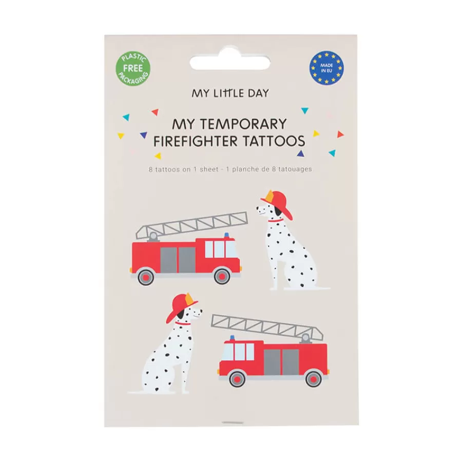 Τατουάζ για παιδιά Πυροσβέστης - 8τμχ.