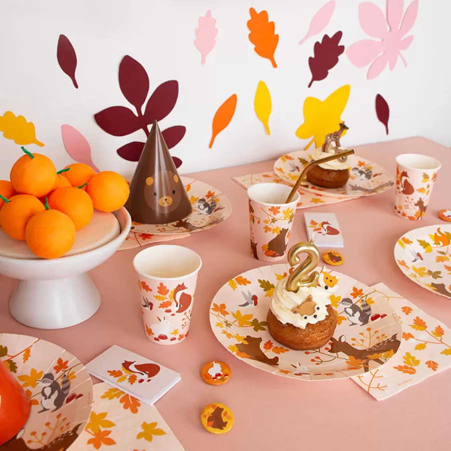 Χάρτινα πιάτα Φθινοπωρινά φύλλα & Ζωάκια - 8τμχ. Χάρτινα πιάτα Φθινοπωρινά φύλλα & Ζωάκια - 8τμχ.