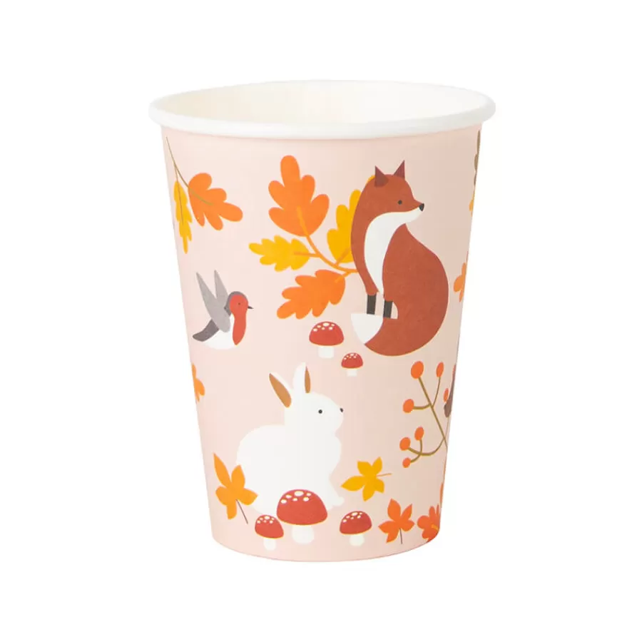 Χάρτινα ποτήρια Φθινοπωρινά φύλλα & Ζωάκια - 8 τμχ. Χάρτινα ποτήρια Φθινοπωρινά φύλλα & Ζωάκια - 8 τμχ.