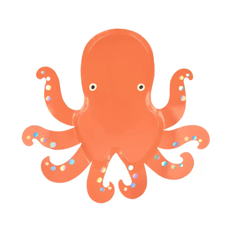 Χάρτινα πιάτα Χταπόδι - 8τμχ.