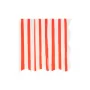 Χαρτοπετσέτες cocktail ριγέ κόκκινες - 16τμχ.