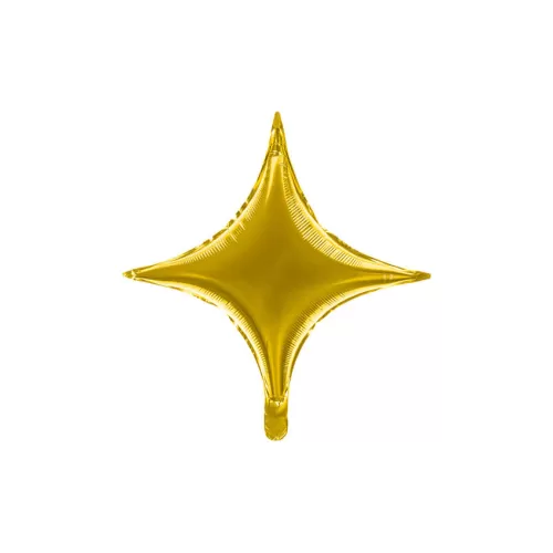 Μπαλόνι Αστέρι χρυσό με 4 γωνίες - 42εκ.