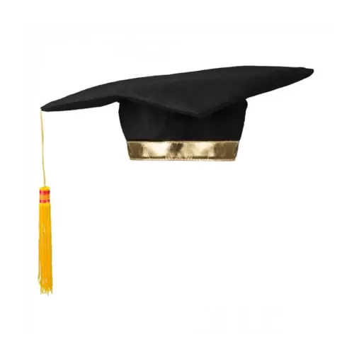 Καπέλο Αποφοίτησης με κίτρινη φούντα