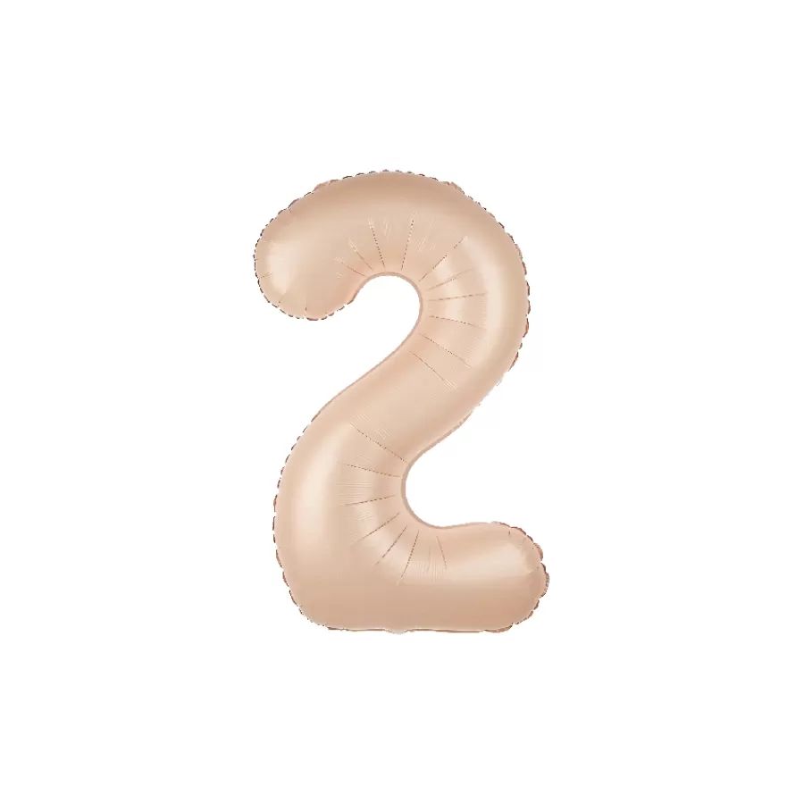 Μπαλόνι αριθμός 2 caramel Μπαλόνι αριθμός 2 caramel