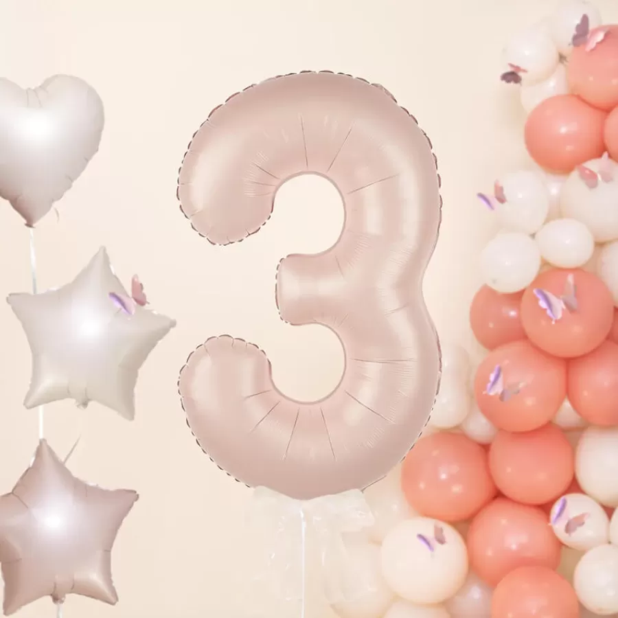 Μπαλόνι αριθμός 3 caramel Μπαλόνι αριθμός 3 caramel