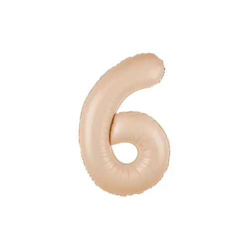 Μπαλόνι αριθμός 6 caramel