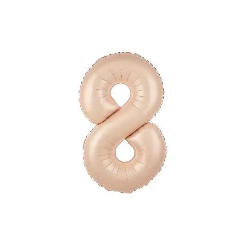 Μπαλόνι αριθμός 8 caramel