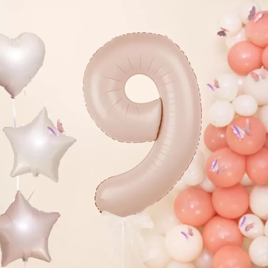 Μπαλόνι αριθμός 9 caramel Μπαλόνι αριθμός 9 caramel