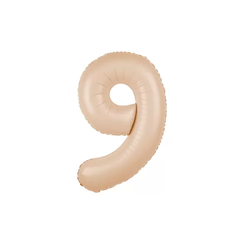 Μπαλόνι αριθμός 9 caramel