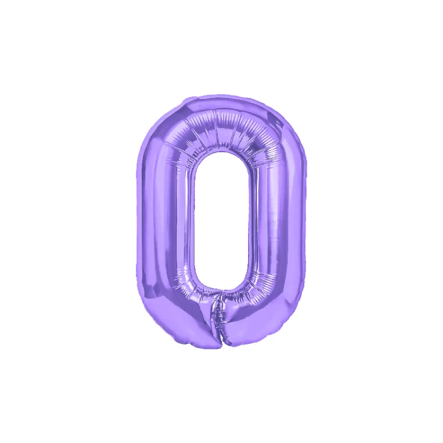 Μπαλόνι αριθμός 0 μοβ