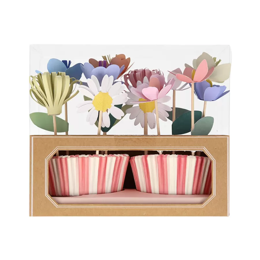 Σετ για cupcakes Flower Garden - 24τμχ.