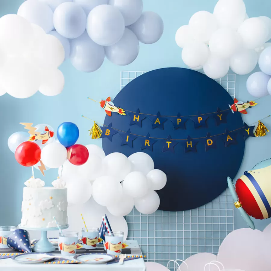 Διακόσμηση τούρτας Αεροπλάνο με Μπαλόνια Διακόσμηση τούρτας Αεροπλάνο με Μπαλόνια