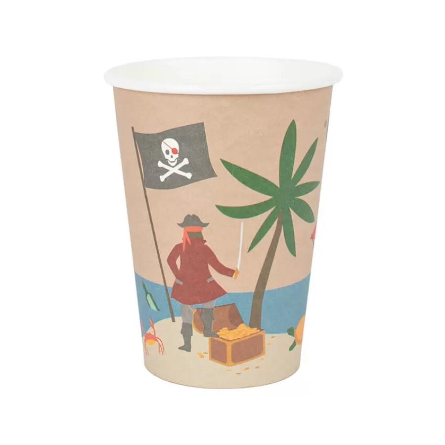 Χάρτινα ποτήρια Πειρατής - 8τμχ.