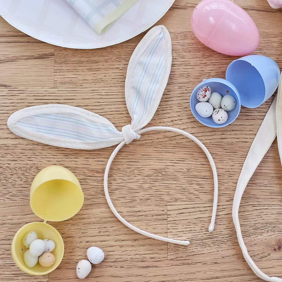 Στέκα Αυτάκια Κουνελιού με ρίγες παστέλ Στέκα Αυτάκια Κουνελιού με ρίγες παστέλ