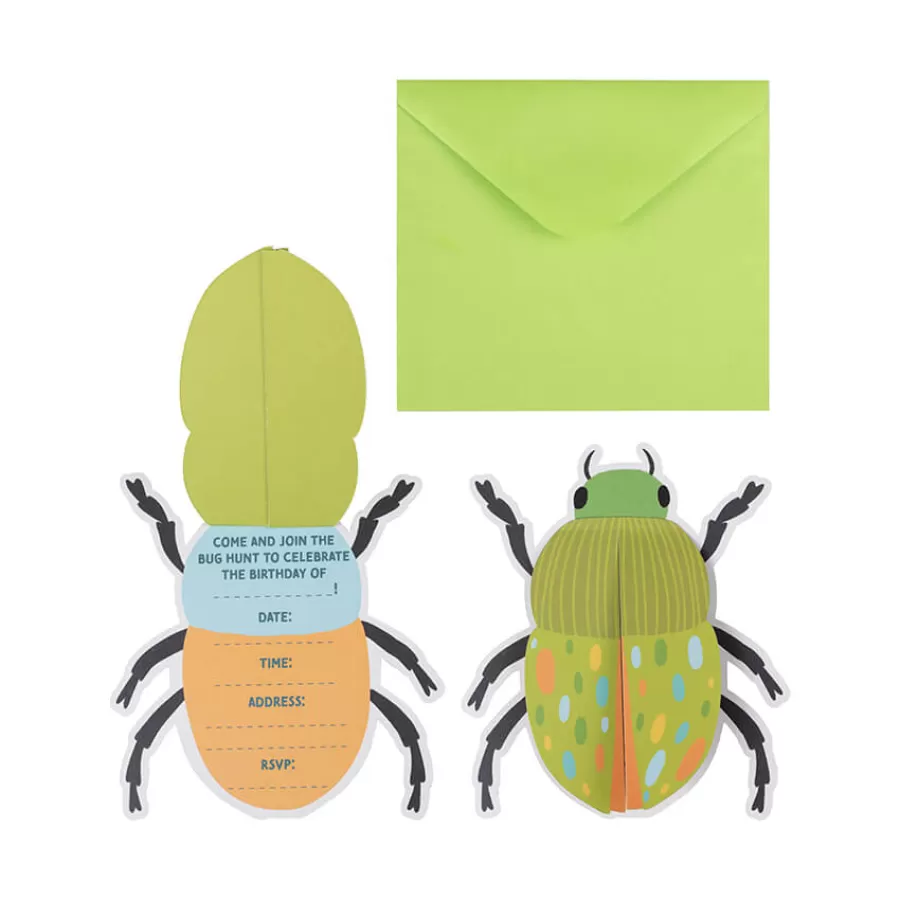 Προσκλήσεις για πάρτυ - Έντομα - 5τμχ.