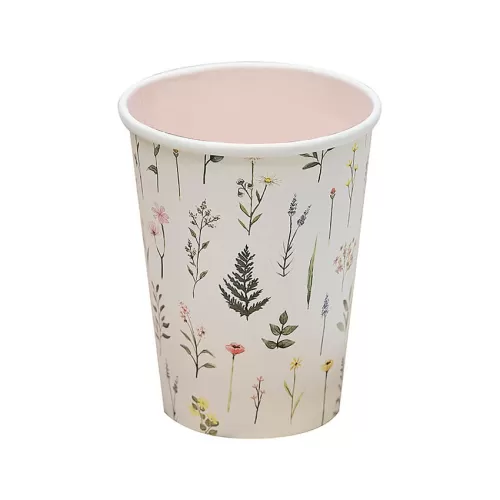 Χάρτινα ποτήρια Botanical - 8τμχ.