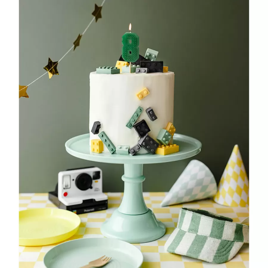 Κεράκι αριθμός 8 τουβλάκι πράσινο Κεράκι αριθμός 8 τουβλάκι πράσινο