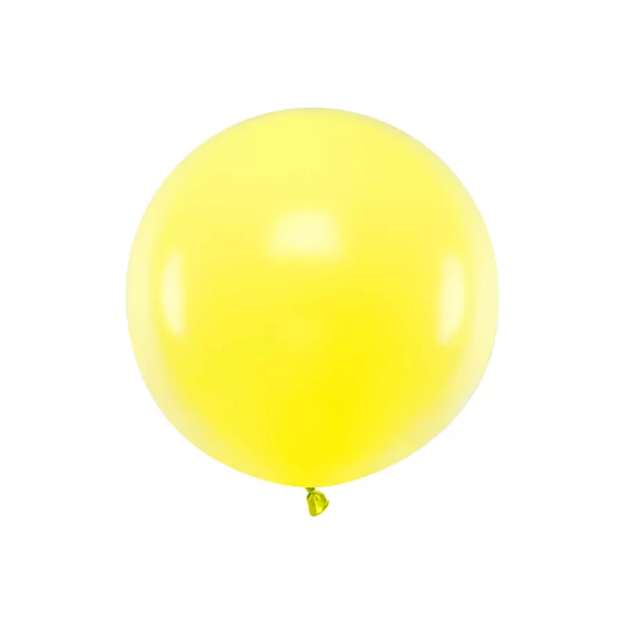 Μπαλόνι στρογγυλό κίτρινο lemon zest 60εκ. - 1τμχ.