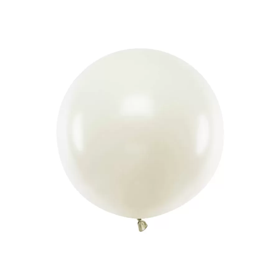 Μπαλόνι στρογγυλό κρεμ ανοιχτό 60εκ. - 1τμχ. Μπαλόνι στρογγυλό κρεμ ανοιχτό 60εκ. - 1τμχ.