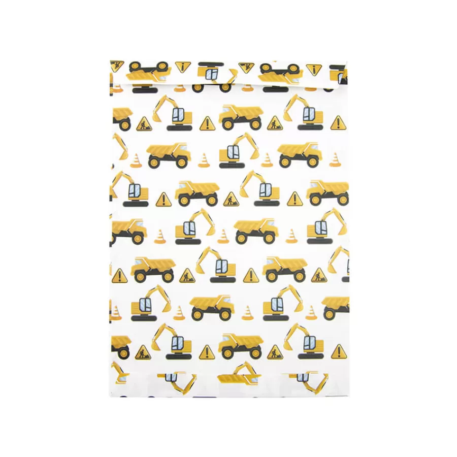 Χάρτινα σακουλάκια Construction - 8τμχ.