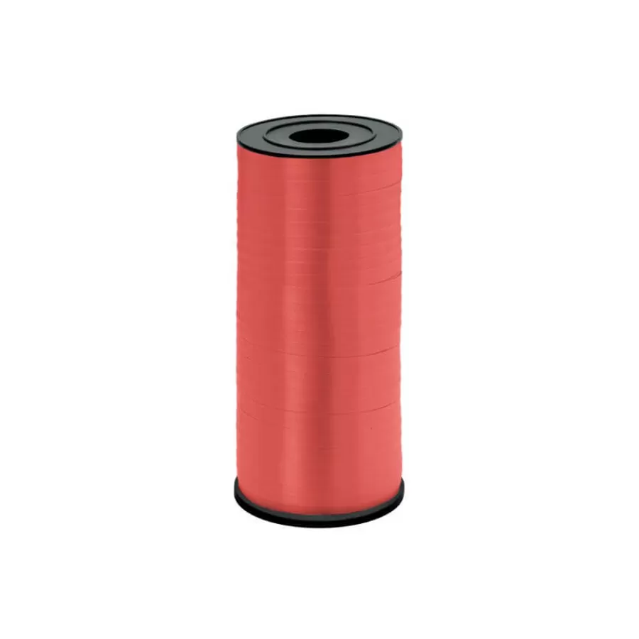 Κορδέλα πλαστική για μπαλόνια κόκκινο ανοιχτό 92μ.