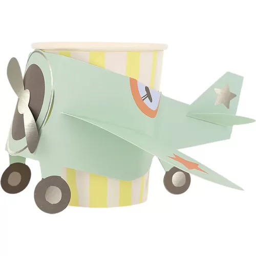 Χάρτινα ποτήρια Αεροπλάνο - 8τμχ.