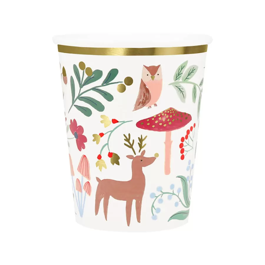 Χάρτινα ποτήρια Winter Woodland - 8τμχ.