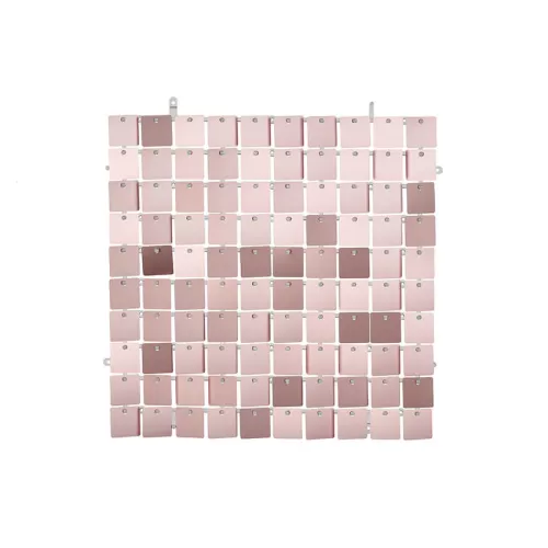 Πάνελ με πούλιες τετράγωνες rose gold για backdrop