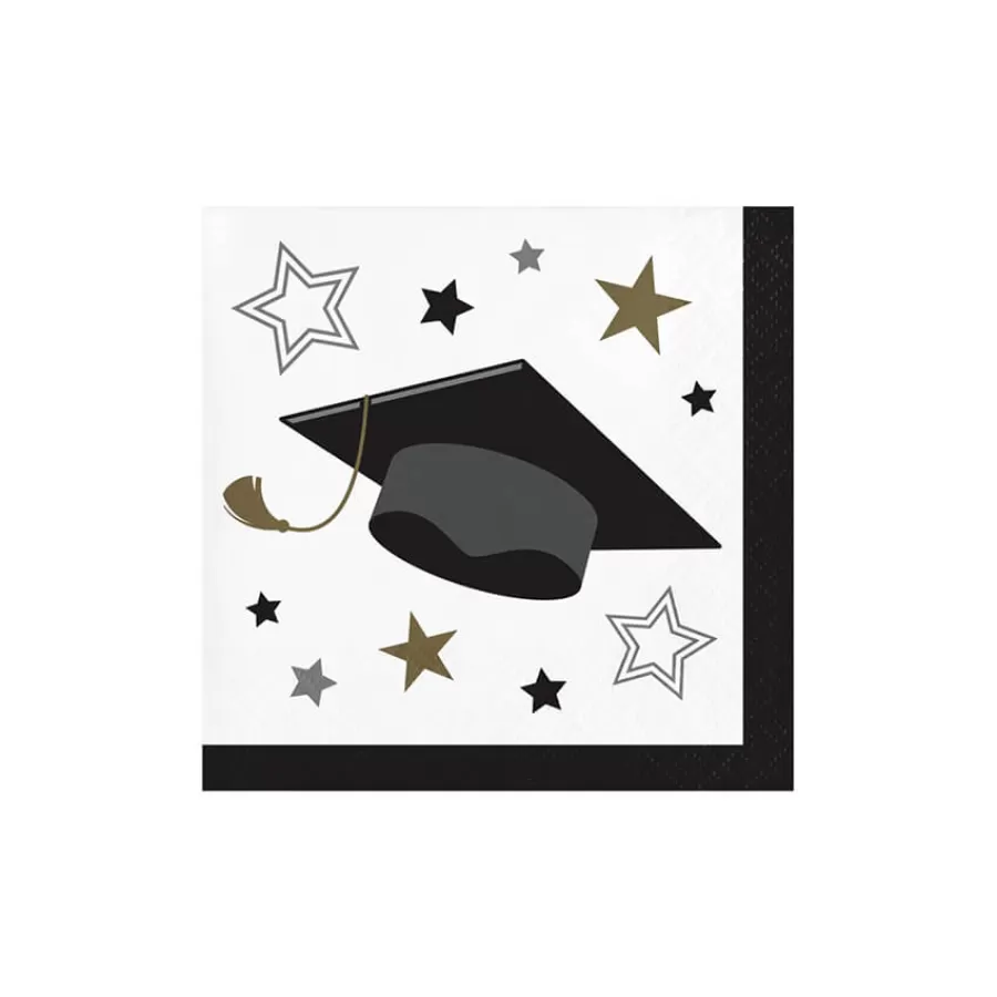 Χαρτοπετσέτες cocktail καπέλο αποφοίτησης - 16τμχ.