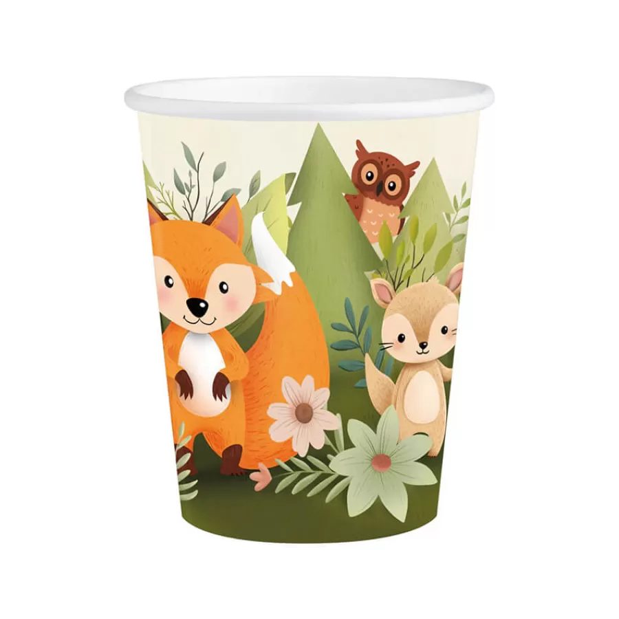 Χάρτινα ποτήρια Forest Friends - 6τμχ.