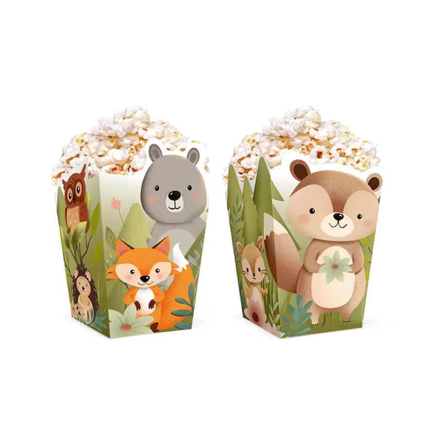 Κουτάκια για ποπ κορν Forest Friends - 6τμχ.