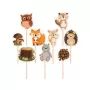 Διακοσμητικά για cupcakes Forest Friends - 9τμχ.
