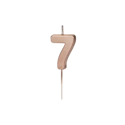 Κεράκι αριθμός 7 rose gold