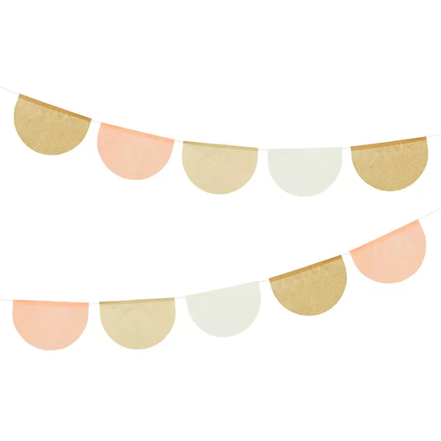 Γιρλάντα με ημικύκλια σε γήινες αποχρώσεις