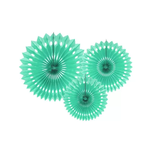 Χάρτινες βεντάλιες βεραμάν - 3τμχ.