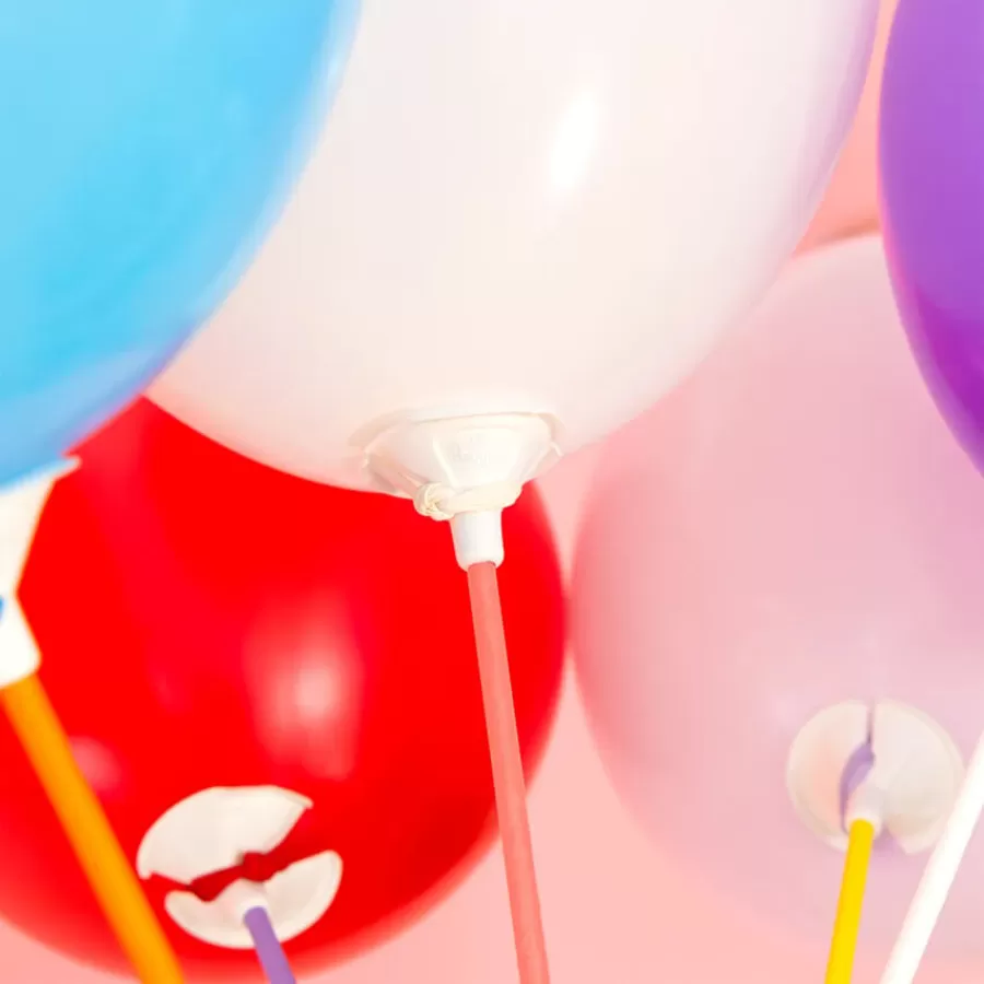 Καλαμάκια για μπαλόνια χάρτινα πολύχρωμα παστέλ - 10τμχ. Καλαμάκια για μπαλόνια χάρτινα πολύχρωμα παστέλ - 10τμχ.