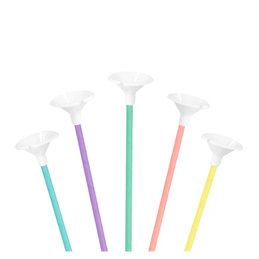 Καλαμάκια για μπαλόνια χάρτινα πολύχρωμα παστέλ - 10τμχ. Καλαμάκια για μπαλόνια χάρτινα πολύχρωμα παστέλ - 10τμχ.