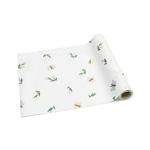 Runner τραπεζιού με λουλούδια & πεταλούδες