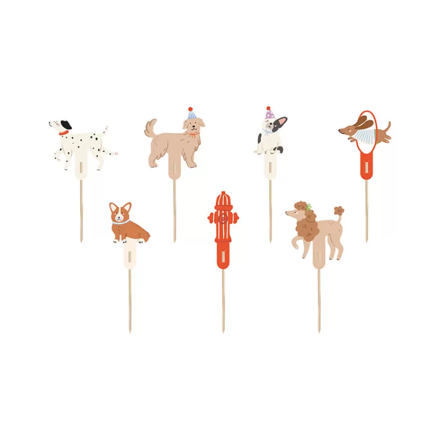 Διακοσμητικά για cupcakes Cute Dogs - 7τμχ.