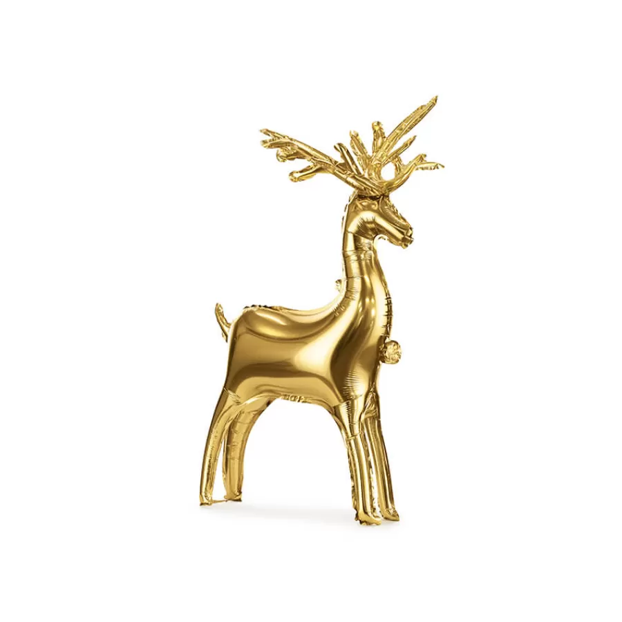 Μπαλόνι Ταρανδάκι χρυσό μικρό - Standing Balloon