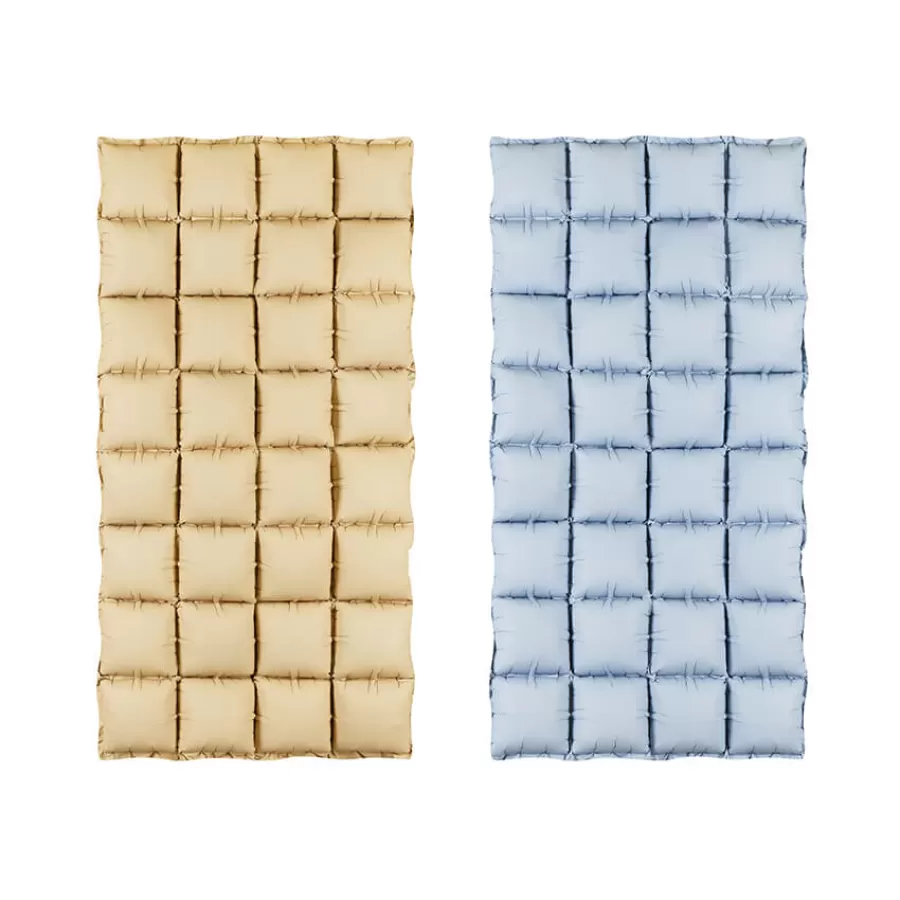 Backdrop από μπαλόνι διπλής όψεως μπεζ/σιέλ