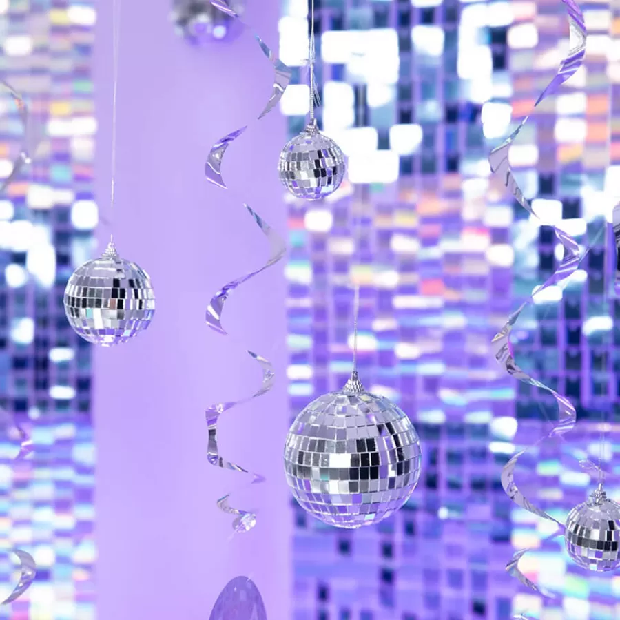 Disco Balls ασημί 7εκ. - 6τμχ. Disco Balls ασημί 7εκ. - 6τμχ.