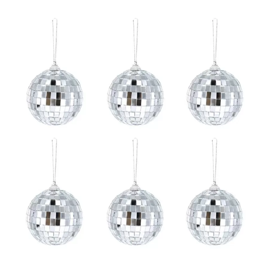 Disco Balls ασημί 7εκ. - 6τμχ. Disco Balls ασημί 7εκ. - 6τμχ.